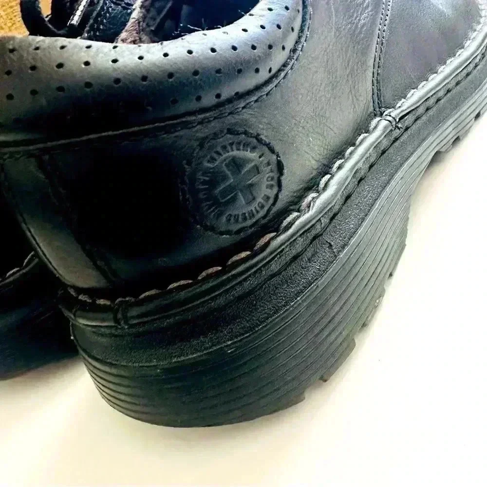 Dr. Martens Nevin Leather Black Oxfords